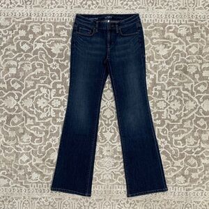 LOFT Dark Blue Flare Leg Jeans 2